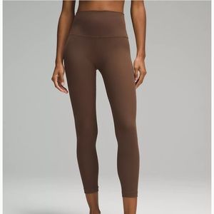 lululemon Align High-Rise Ribbed Pant 25" Java NWT